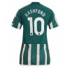 Manchester United Marcus Rashford #10 Bortatröja Dam 2023-24 Korta ärmar